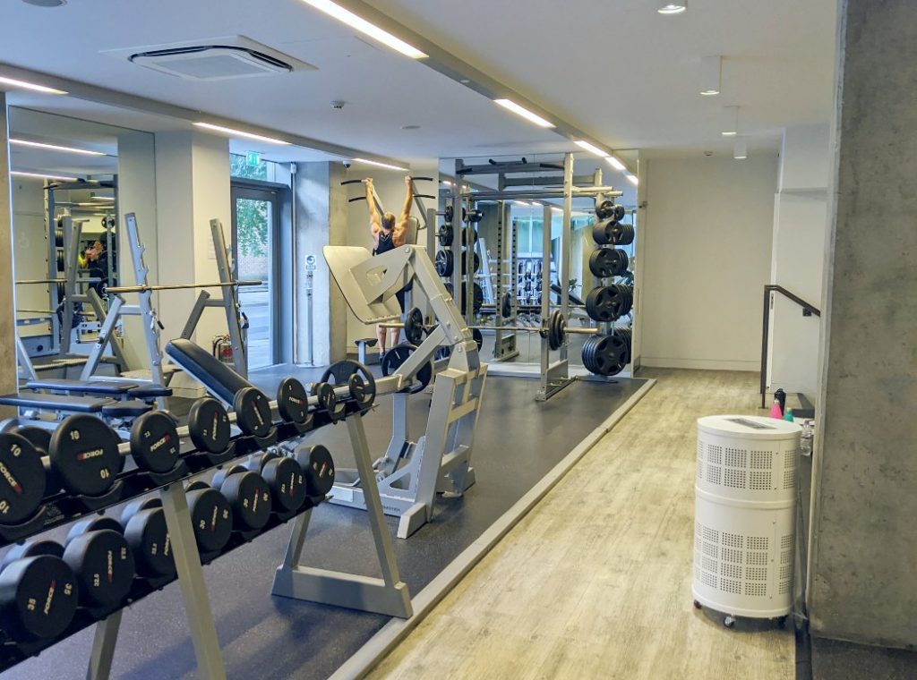 Rensair air purifier at Train Fitness Gym