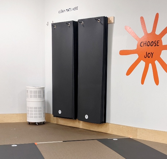 Sadhana yoga studio uses Rensair hospital-grade air purifier