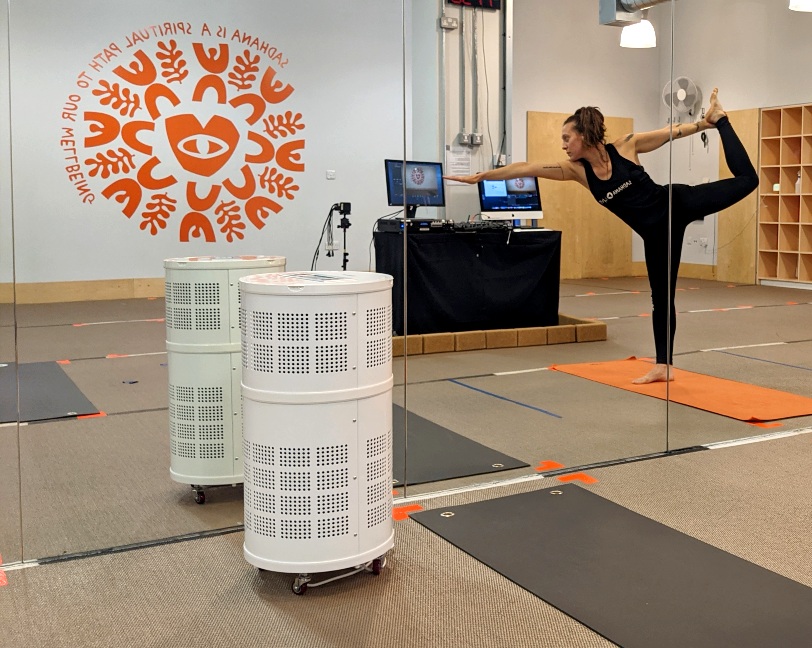 Sadhana yoga studio uses Rensair hospital-grade air purification